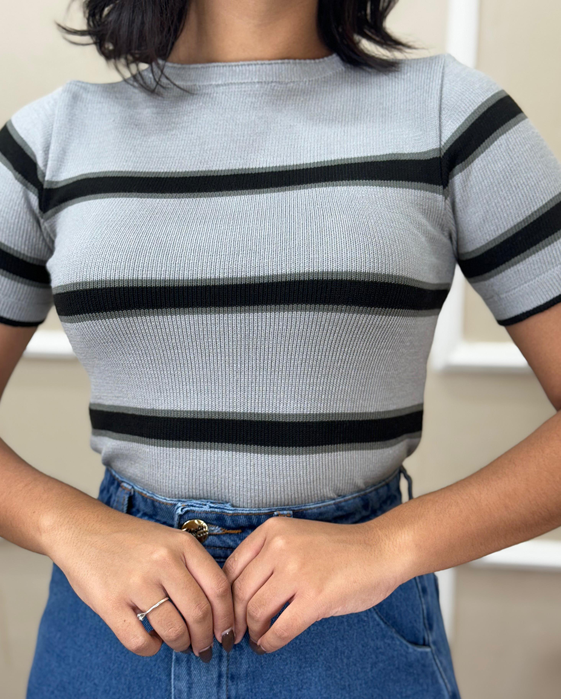 Blusa de Tricot listrada
