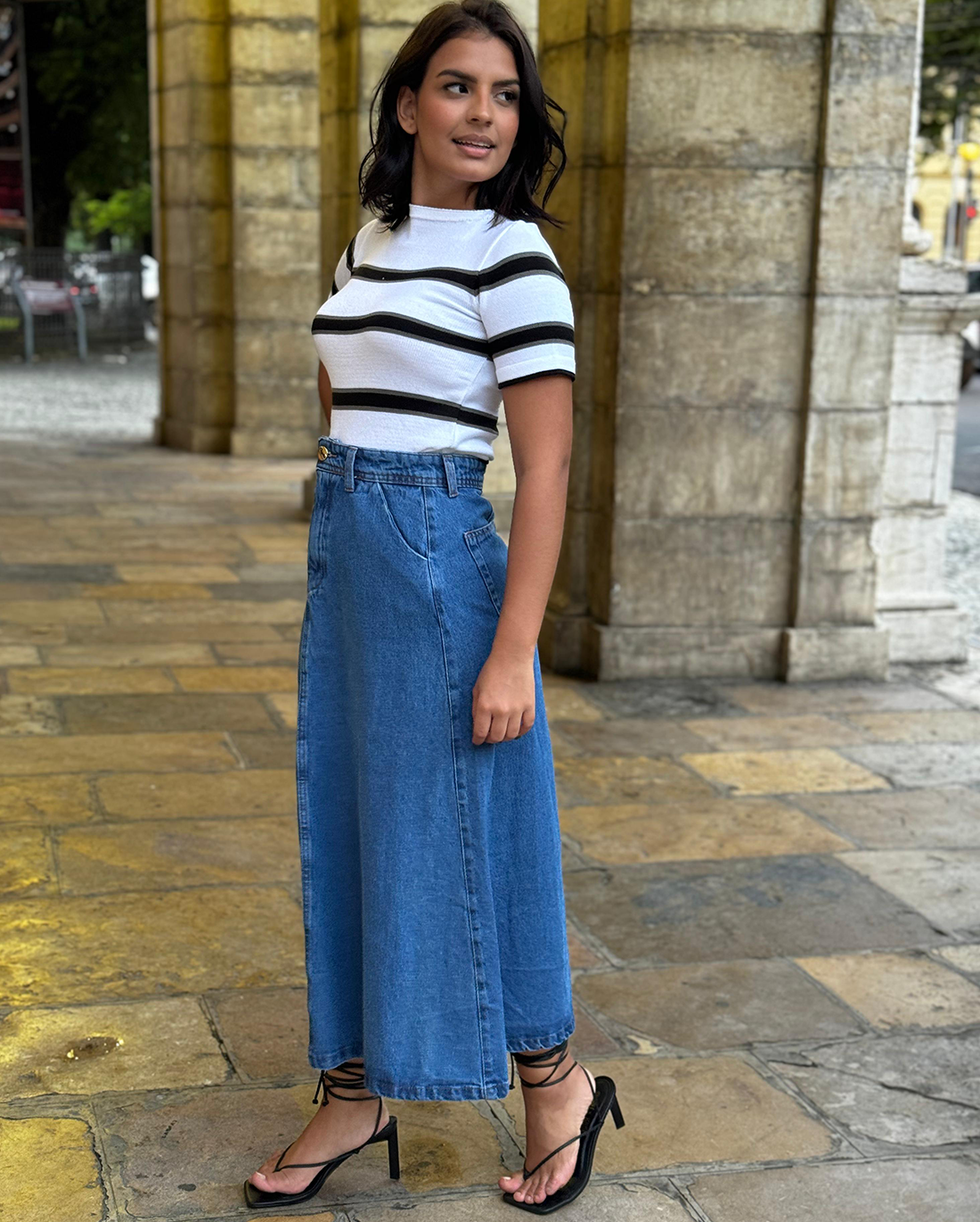 Blusa de Tricot listrada