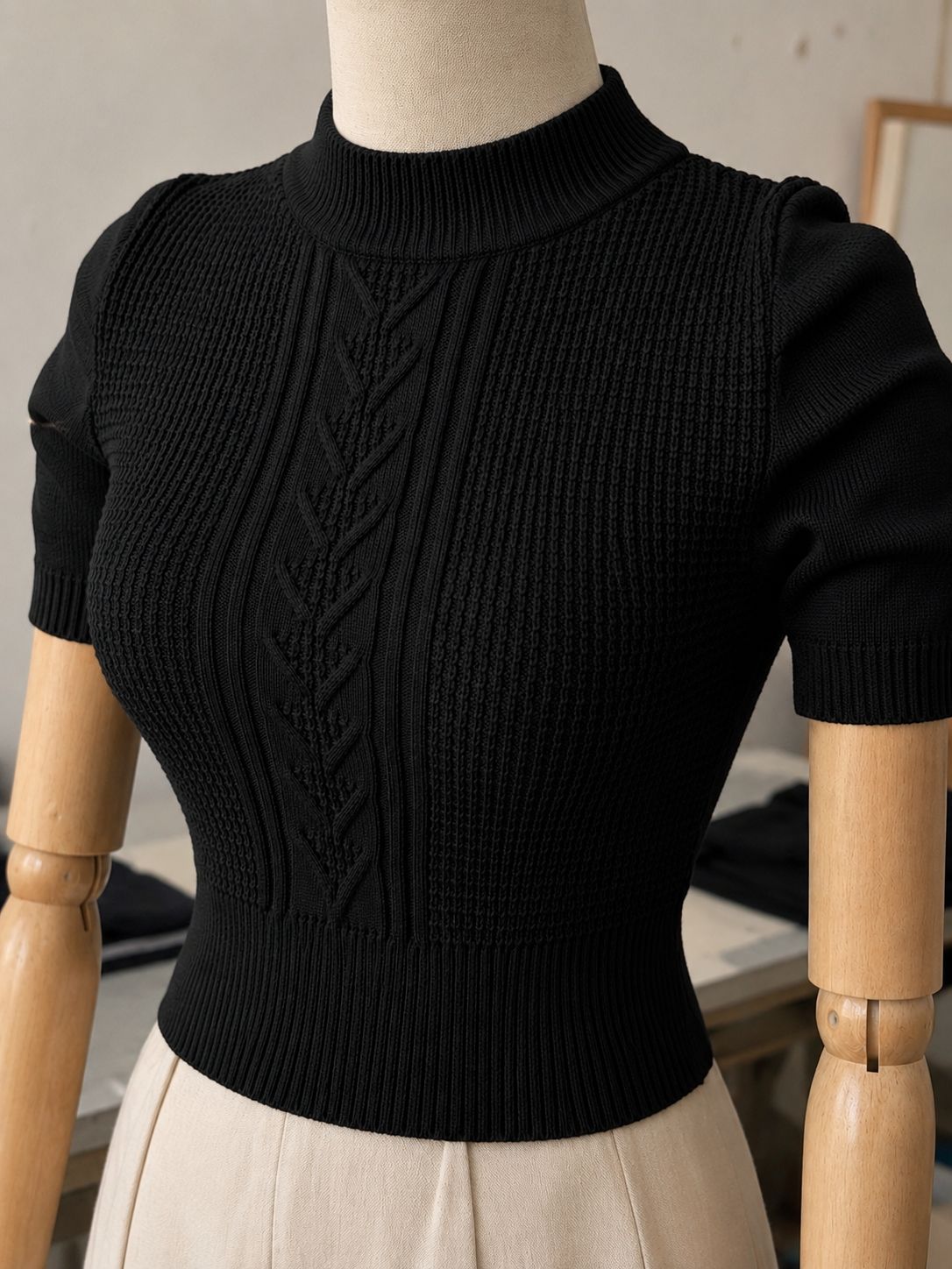 Blusa tricot modal tramado
