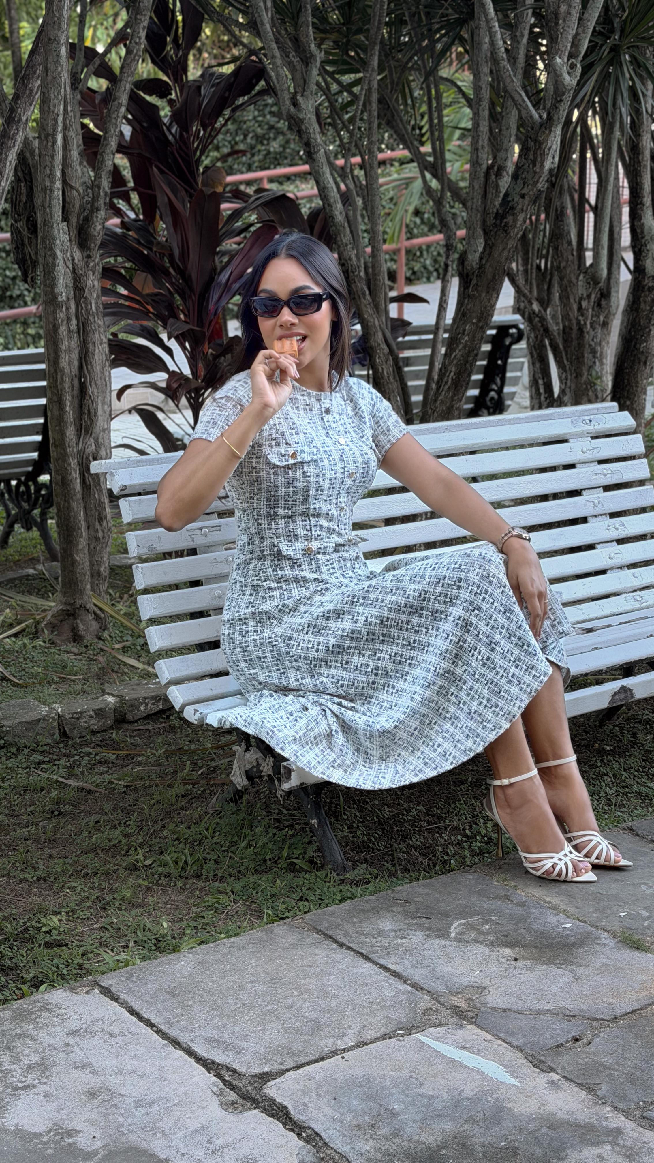 Vestido tweed Catarina