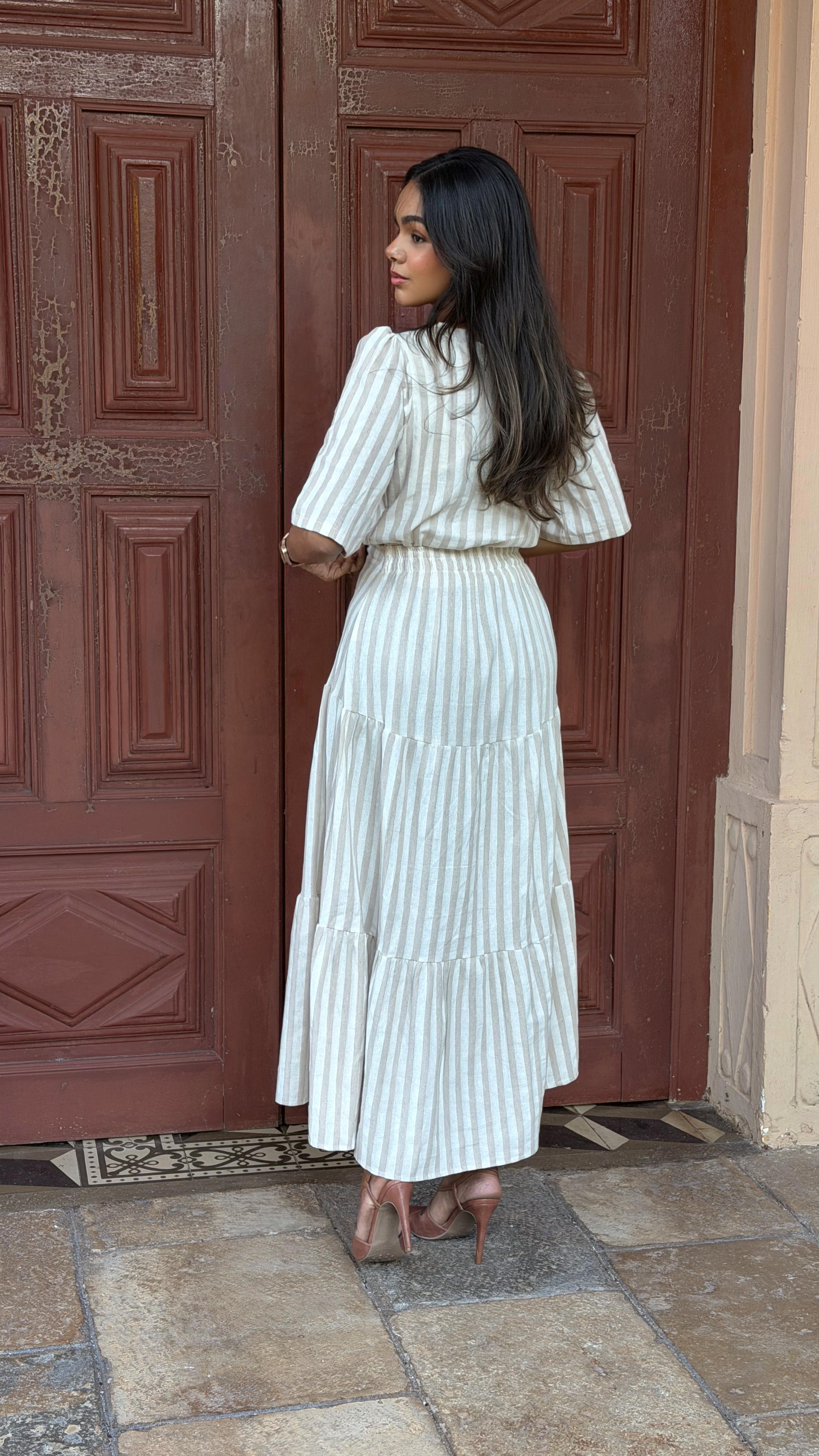 conjunto em linho Janine