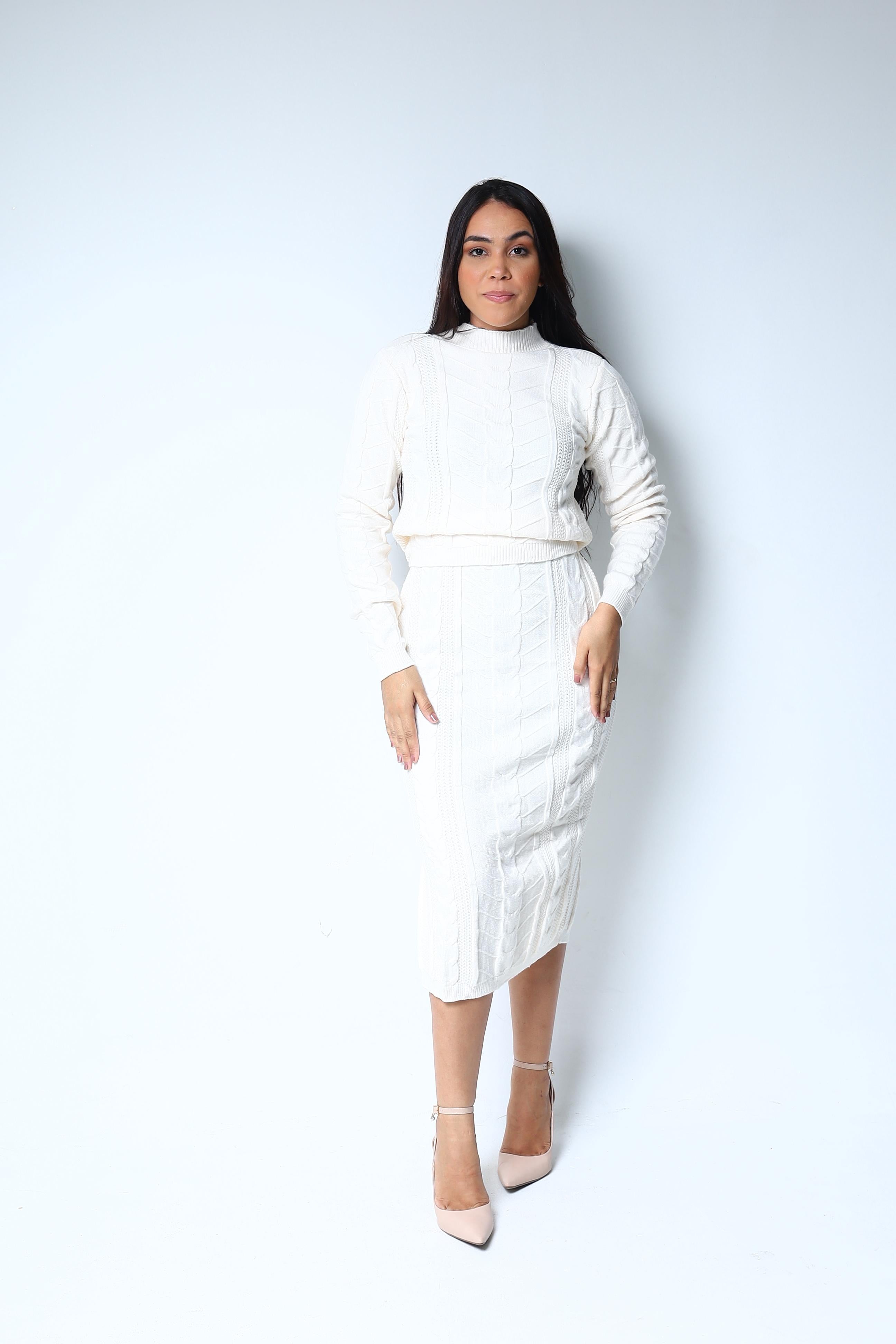 Conjunto de Tricot tramado
