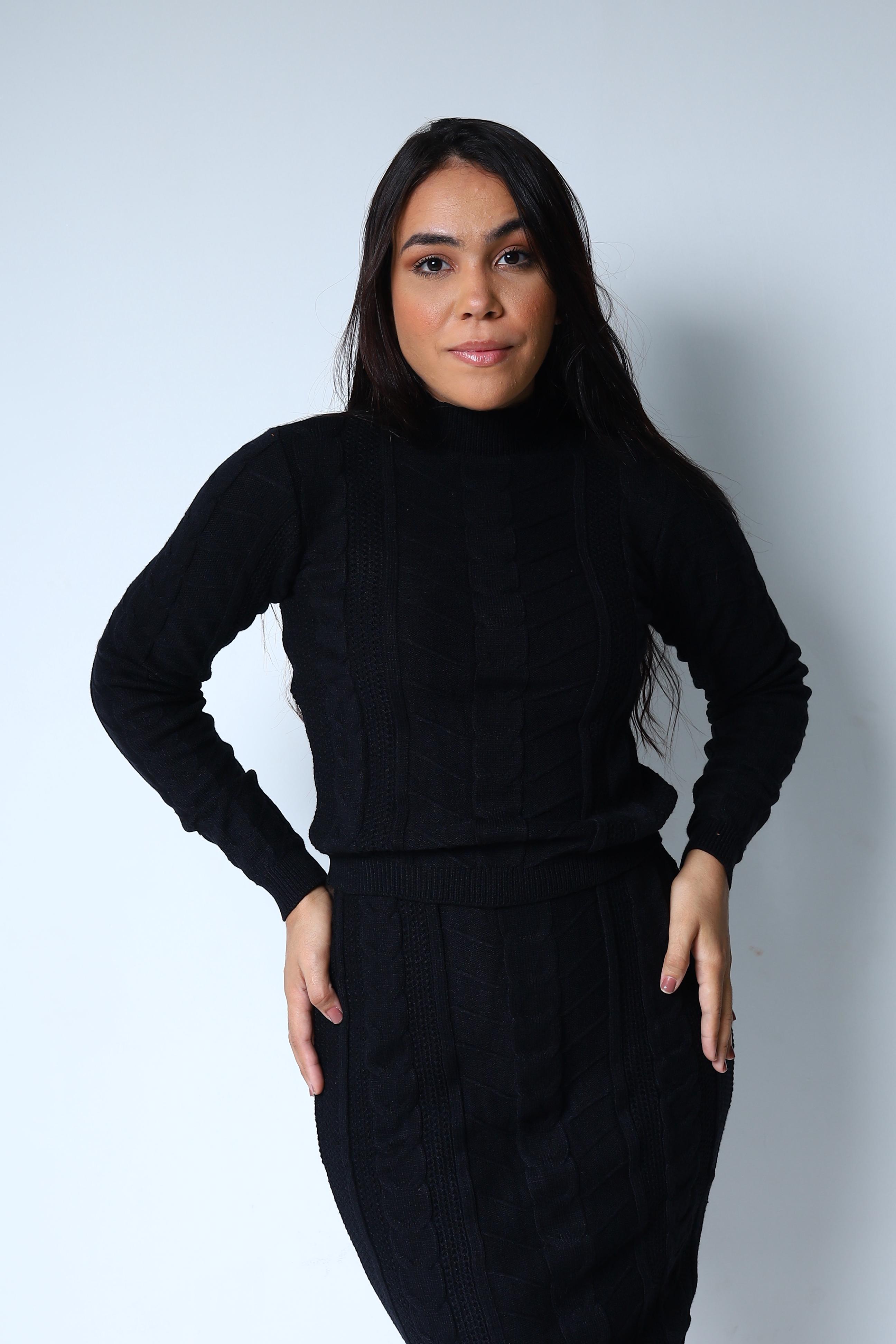 Conjunto de Tricot tramado