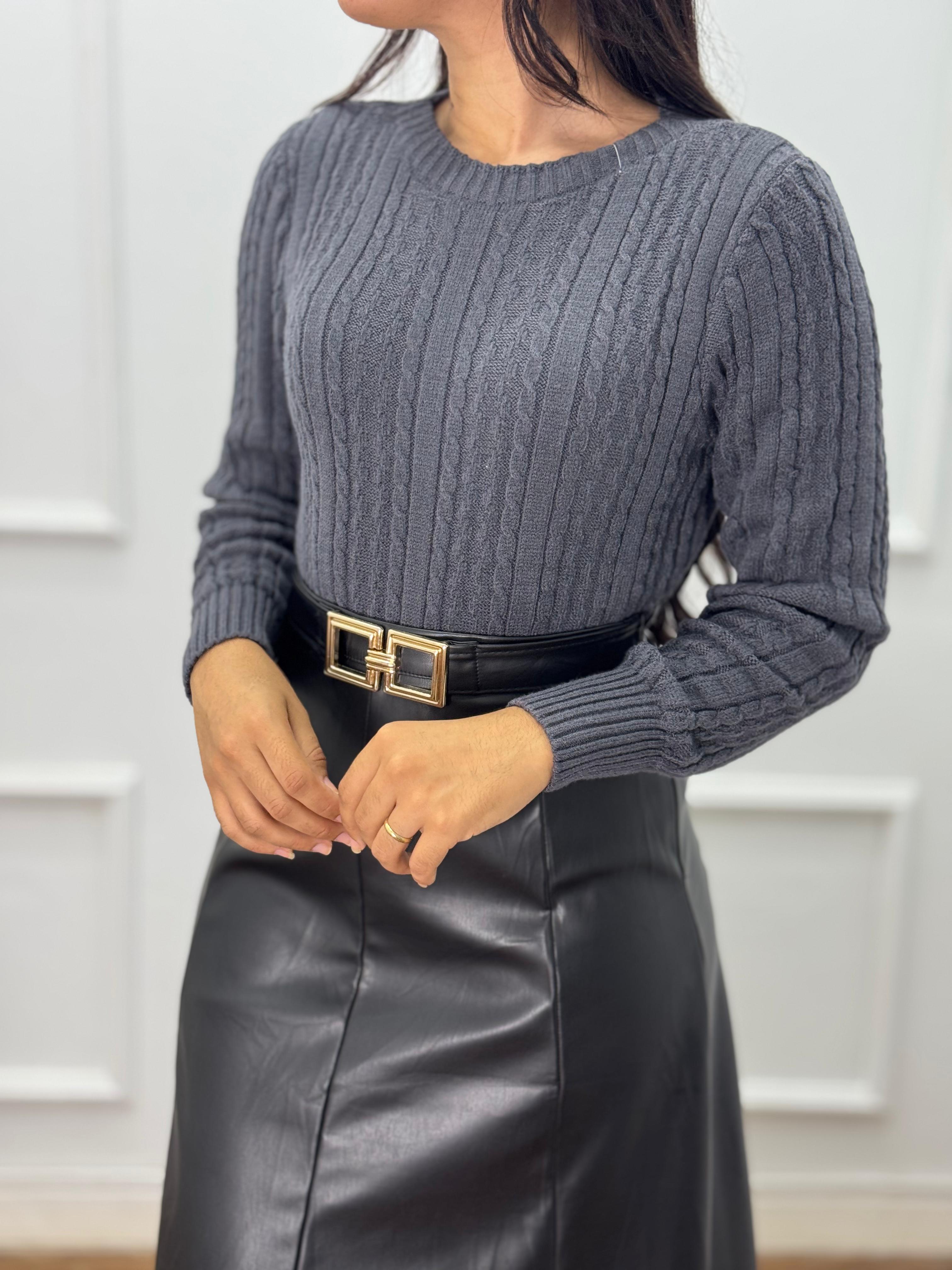 Blusa de Tricot Manga longa