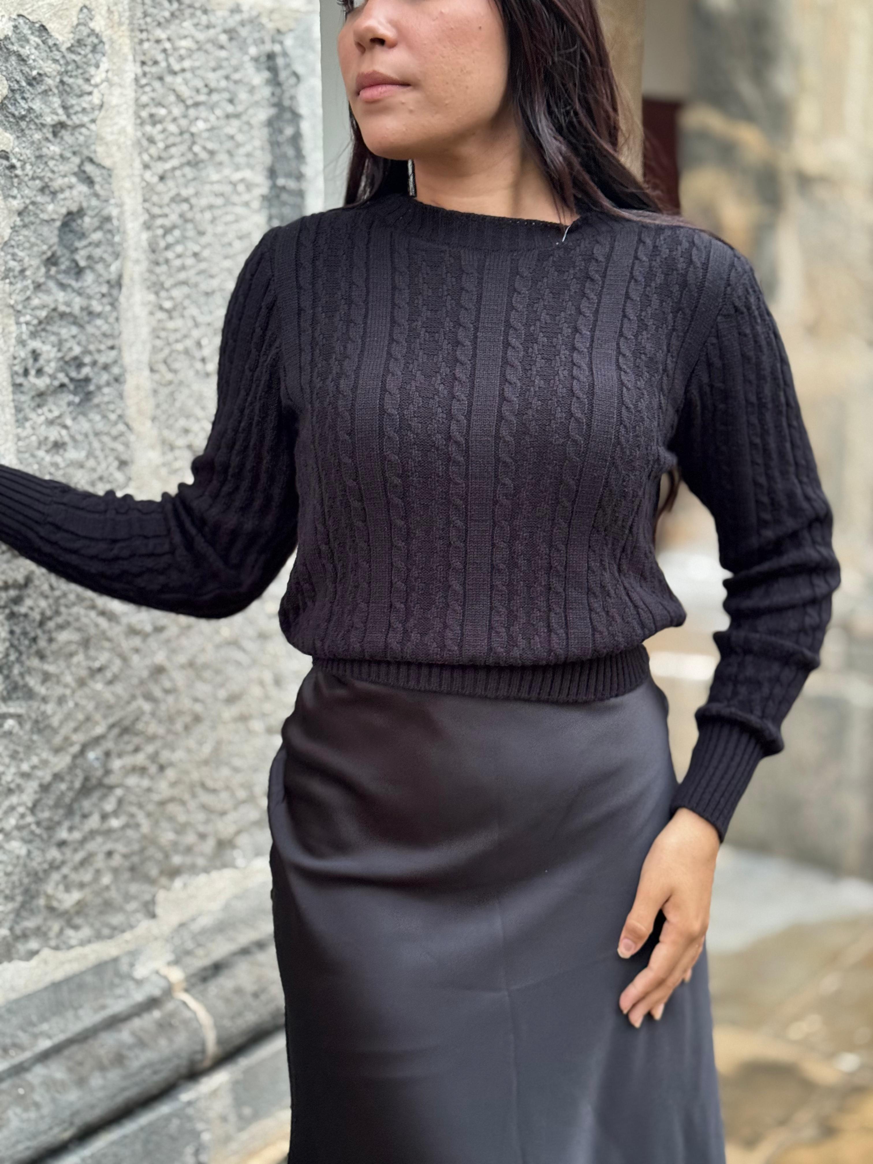 Blusa de Tricot Manga longa