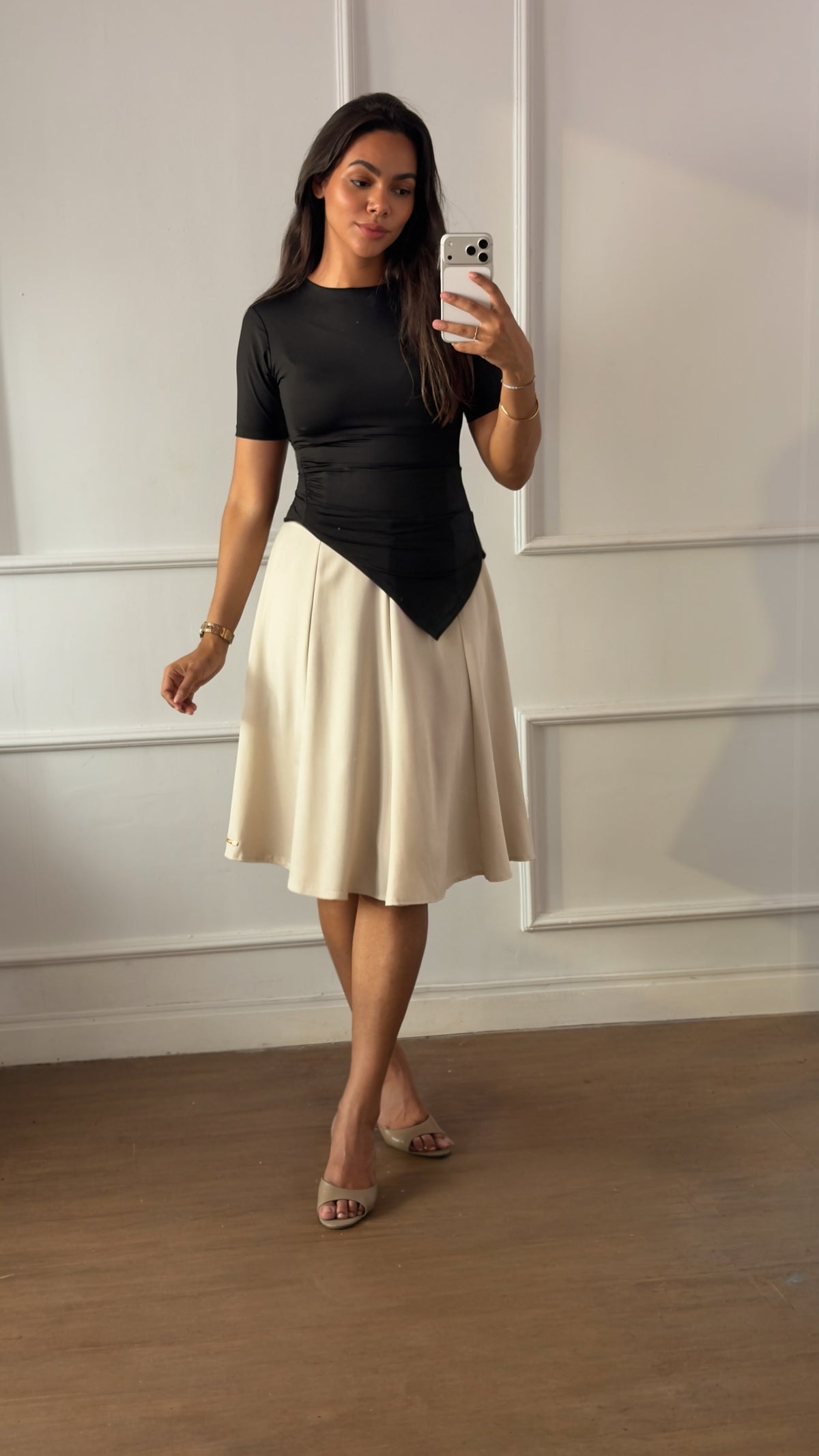 BLUSA ASSIMETRICA POLIAMIDA