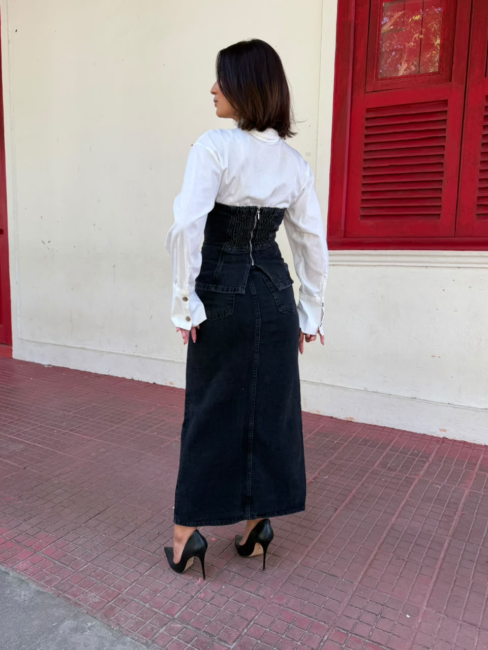 CROPPED TOMARA QUE CAIA PRETO VULK